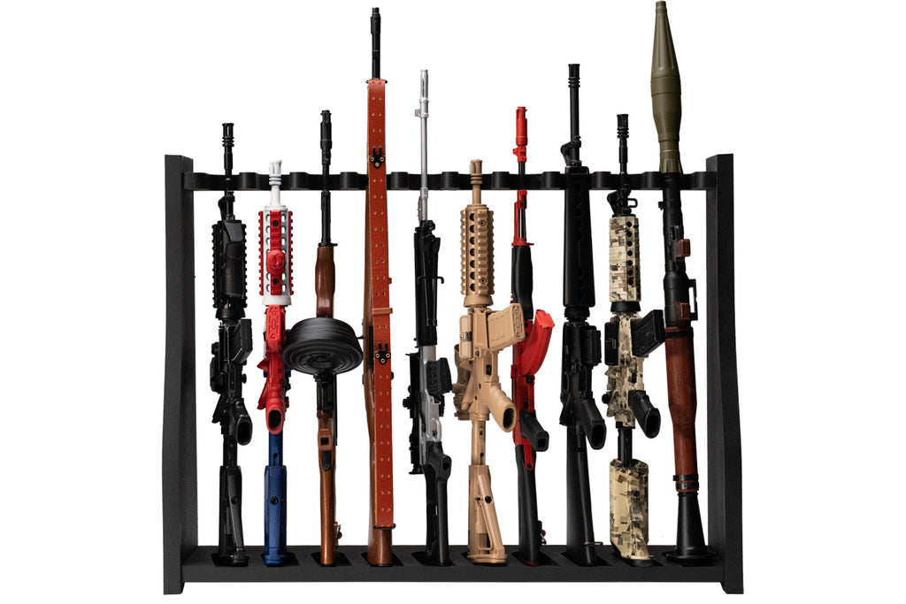 Goat Guns 10 Slot Mini Rack - Black
