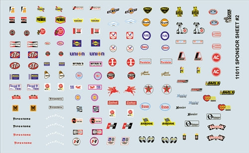 Gofer Racing Decals 11011 1/24 Decals - Sponsor Sheet #2
