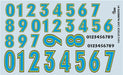 Gofer Racing Decals 11013 1/24 Decals - Stock Car Numbers #1