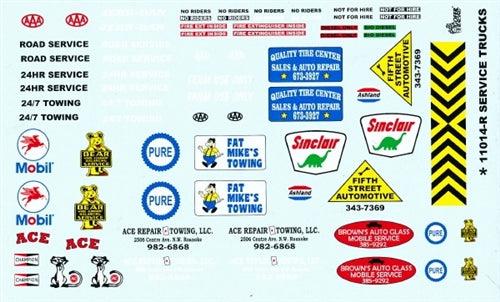 Gofer Racing Decals 11014 1/24 Decals - Service Trucks