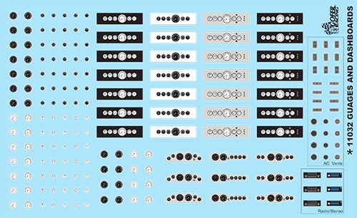 Gofer Racing Decals 11032 1/24 Decals - Gauges