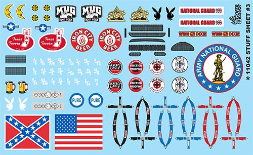 Gofer Racing Decals 11042 1/24 Decals - Stuff Sheet #4
