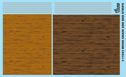 Gofer Racing Decals 11043 1/24 Decals - Woodgrain Decal Sheet