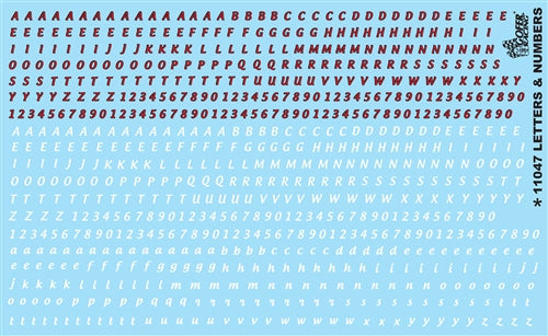 Gofer Racing Decals 11047 1/24 Decals - Letters & Numbers