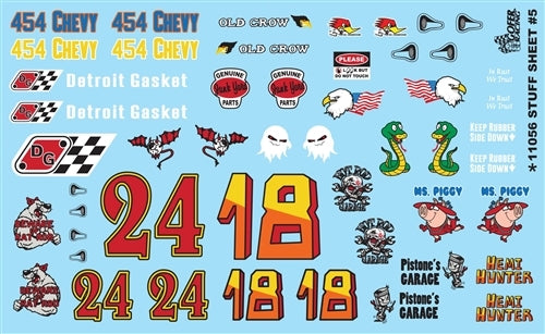 Gofer Racing Decals 11056 1/24 Decals - Stuff Sheet #5