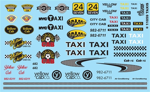 Gofer Racing Decals 11059 1/24 Decals - Taxis
