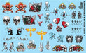 Gofer Racing Decals 11063 1/24 Decals - Skulls & Crossbones