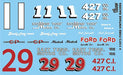 Gofer Racing Decals 11073 1/24 Decals - Ford Vintage Racer