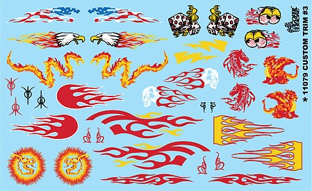 Gofer Racing Decals 11079 1/24 Decals - Custom Trim #3
