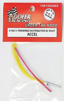 Gofer Racing Decals 16011 1/24 Prewired Distributor with Boot - Accel Plug Wires