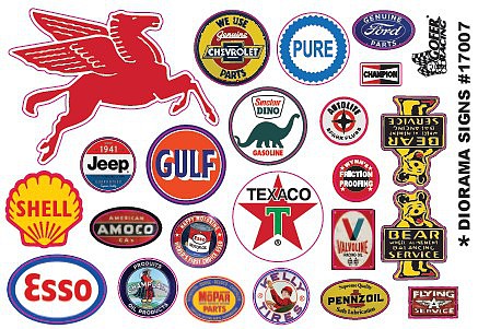 Gofer Racing Decals 17007 1/24 Diorama Signs