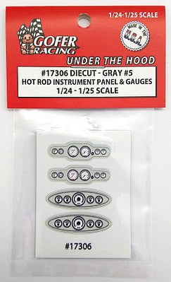 Gofer Racing Decals 17306 1/24 Instrument Panel Hot Rod Gray #5
