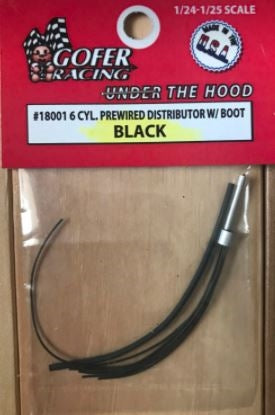 Gofer Racing Decals 18001 1/24 Prewired Distributor with Boot - Black Plug Wires