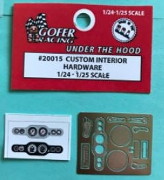 Gofer Racing Decals 20015 1/24 Photo Etched Custom Interior Hardware