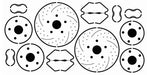 Gofer Racing Decals 20020 1/24 Photo Etched 15” Diameter Disk Brakes 2 Sets