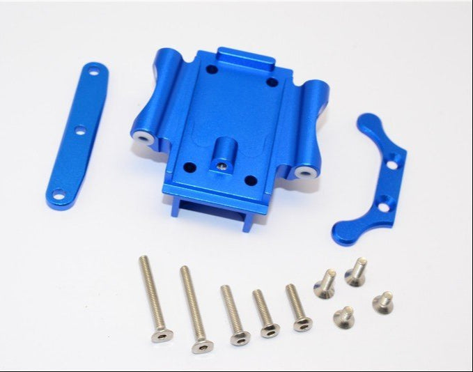 GPM Racing Products XO013A-B Blue Aluminum Rear Gear Box Bottom Mount fits XO-1