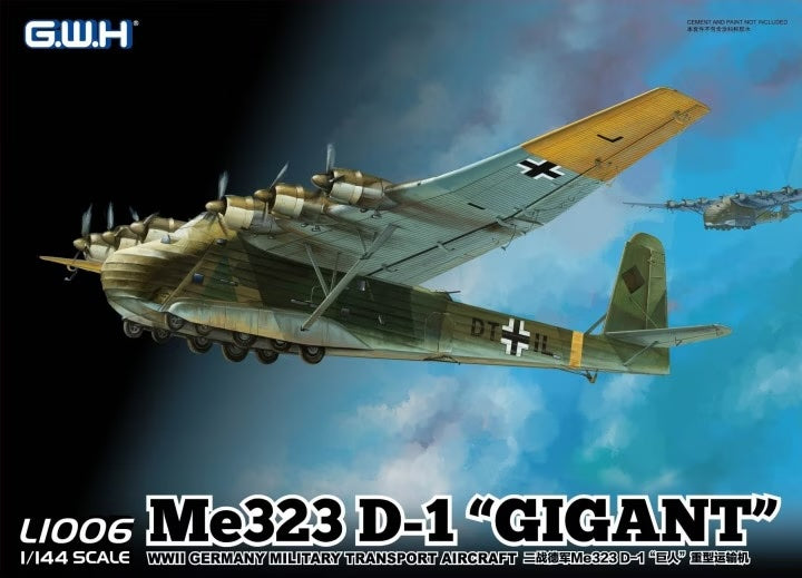 Great Wall Hobby 1006 1/144 WWII Me323D1 Gigant German Military Transport Aircraft Model Kit