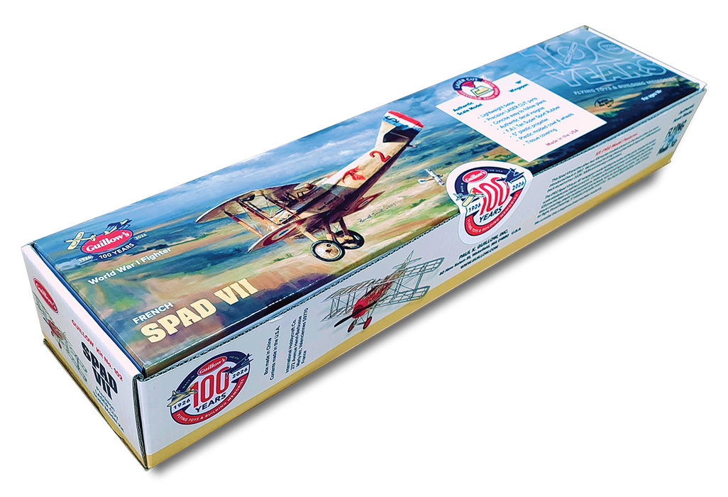 Guillows 102 French Spad 100th Anniversary 18" Balsa Flying Model Kit