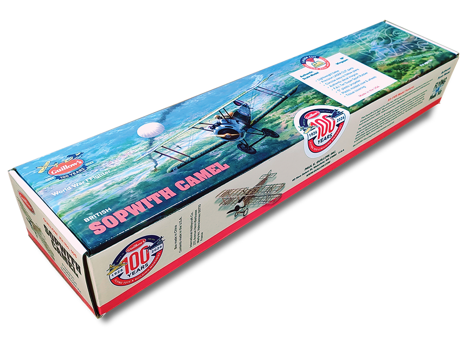 Guillows 105 British Sopwith Camel 100th Anniversary 18" Balsa Flying Model Kit