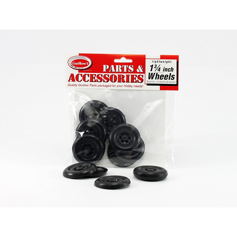 Guillows 115 1.75" Plastic Half Wheel (4 Pair)
