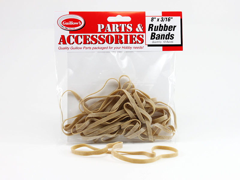 Guillows 120 3/16"x8" Rubber Band (10 Pack)