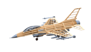 Guillows 1403 1/30 F-16 Falcon Balsa Display Model Kit