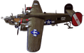 Guillows 2003 1/28 B-24D Liberator 48" Balsa Display Model Kit