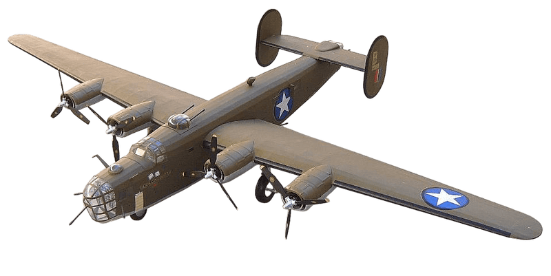 Guillows 2003 1/28 B-24D Liberator 48" Balsa Display Model Kit