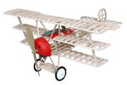 Guillows 204 1/16 Fokker Triplane 20" Balsa Display Model Kit