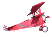Guillows 204 1/16 Fokker Triplane 20" Balsa Display Model Kit