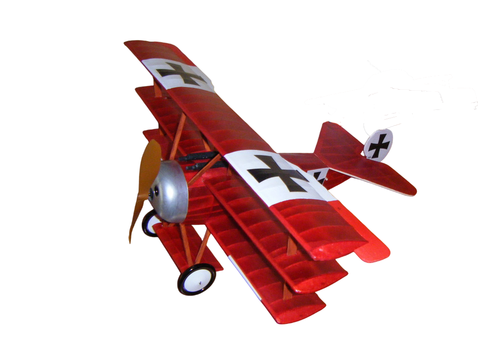 Guillows 204 1/16 Fokker Triplane 20" Balsa Display Model Kit