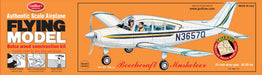 Guillows 308 1/20 Beechcraft Musketeer 20" Balsa Flying Model Kit