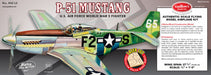 Guillows 402 1/16 P-51 Mustang 27" Balsa Display Model Kit