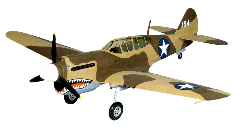 Guillows 405 1/16 P-40 Warhawk 28" Balsa Display Model Kit