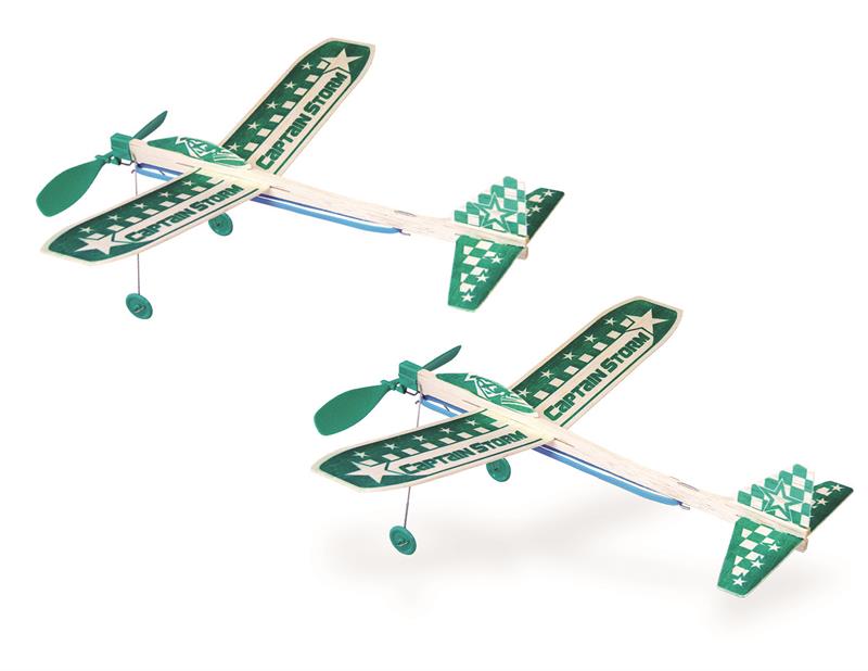 Guillows 44T Captain Storm Twin Pack Balsa Airplane Kit