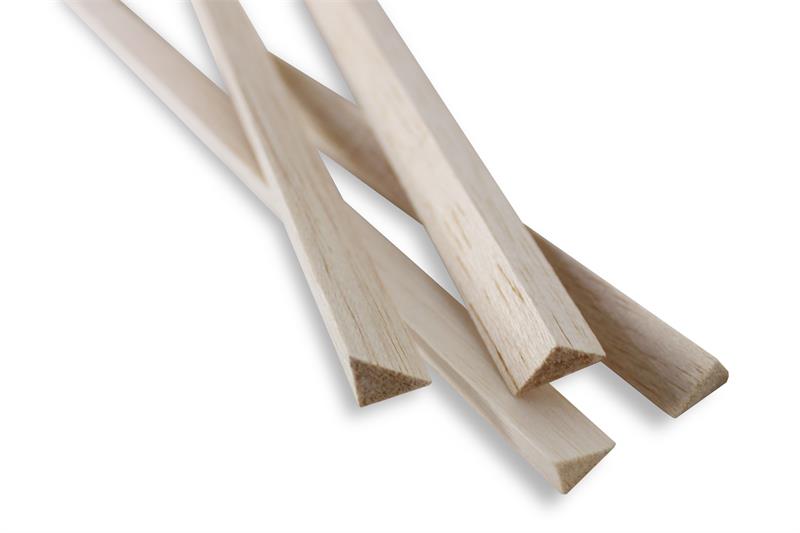 Guillows 5002 1/2"x36" Balsa Wood Triangle (4 Pack)