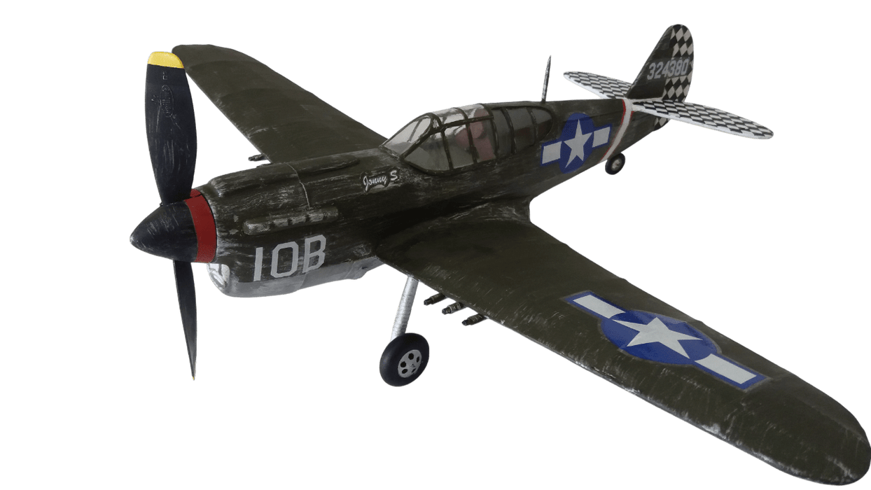 Guillows 501 1/30 P-40 Warhawk 16" Balsa Flying Model Kit
