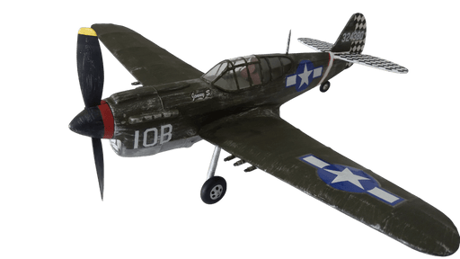 Guillows 501 1/30 P-40 Warhawk 16" Balsa Flying Model Kit