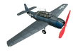 Guillows 509 1/30 Grumman TBF Avenger 16" Balsa Flying Model Kit