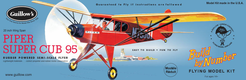 Guillows 602 Piper Super Cub 20" Balsa Flying Model Kit