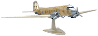 Guillows 804 1/32 Douglas Dc-3 35" Balsa Display Model Kit