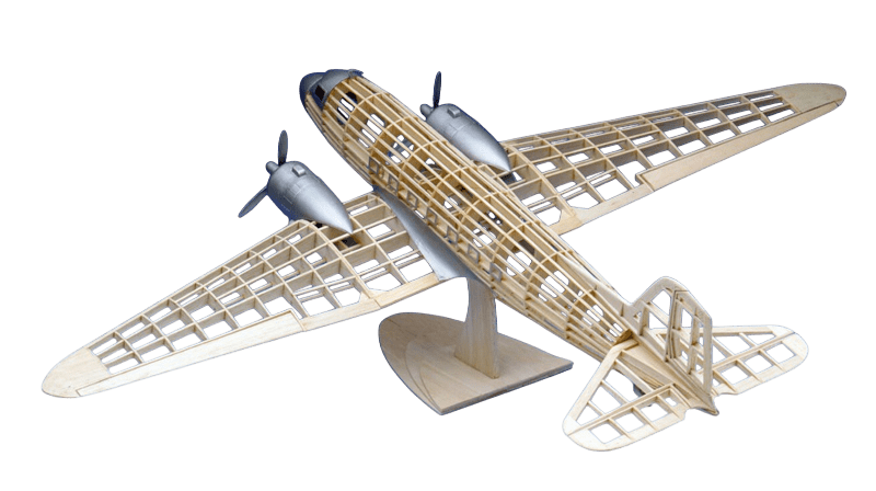 Guillows 804 1/32 Douglas Dc-3 35" Balsa Display Model Kit