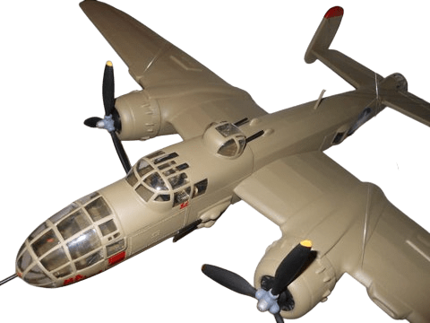 Guillows 805 1/32 B-25 Mitchell 28" Balsa Display Model Kit