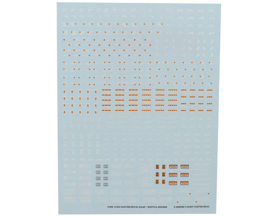 GUNPRIMER CAU-01 G-Rework Caution #01 Gundam Waterslide Decal Sheet (White/Yellow)