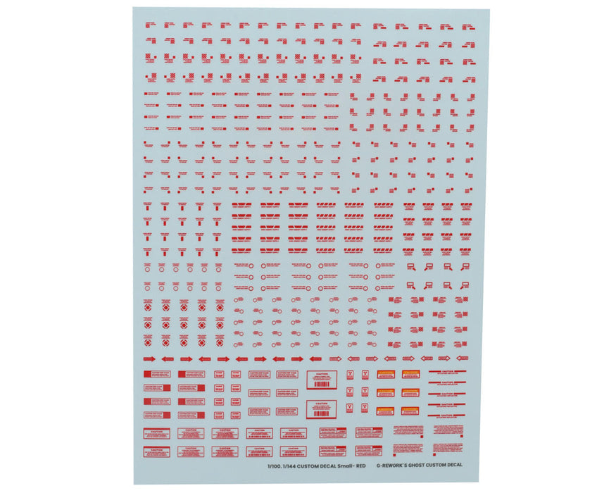 GUNPRIMER CAU-02 G-Rework Caution #02 Gundam Waterslide Decal Sheet (Red)