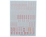 GUNPRIMER CAU-02 G-Rework Caution #02 Gundam Waterslide Decal Sheet (Red)