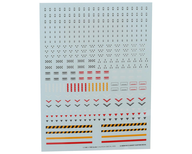 GUNPRIMER CAU-05 G-Rework Caution #05 Gundam Waterslide Decal Sheet
