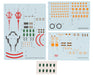 GUNPRIMER CD-H-GQ04 G-Rework HGGQ Red Gundam "Gundam GQ" Waterslide Decal Sheets