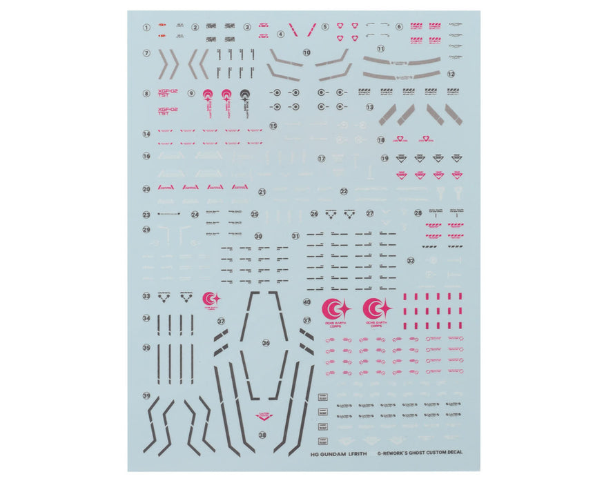 GUNPRIMER CD-H-WM01 G-Rework HG Lfrith Gundam Waterslide Decal Sheet