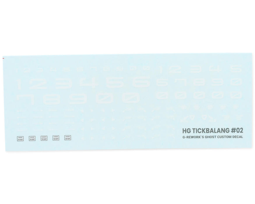 GUNPRIMER CD-H-WM15 G-Rework HG WFM Tickbalang Gundam Waterslide Decal Sheets